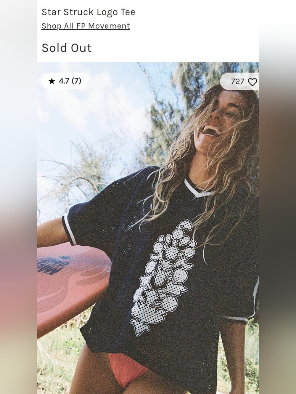 Free People Star Struck Logo Tee